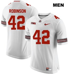 Men's NCAA Ohio State Buckeyes Bradley Robinson #42 College Stitched Authentic Nike White Football Jersey KI20B07SE